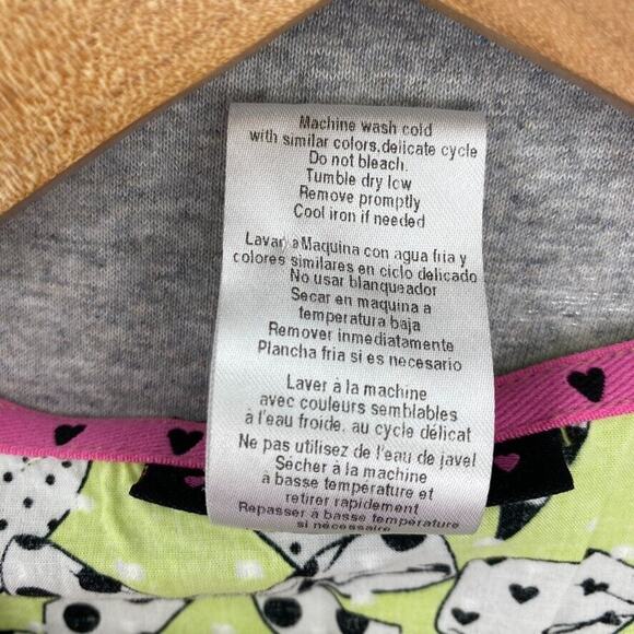 Heart Soul Scrub Top Womens Extra Small Green Bows Short Sleeve Nurse Uniforms - Picture 8 of 11